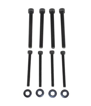 Jeep Wrangler JK Rubicon Grab Handles - Front + Rear - Fishbone Offroad - Steel, 4-Door Models Only - Black Textured - `07-`18